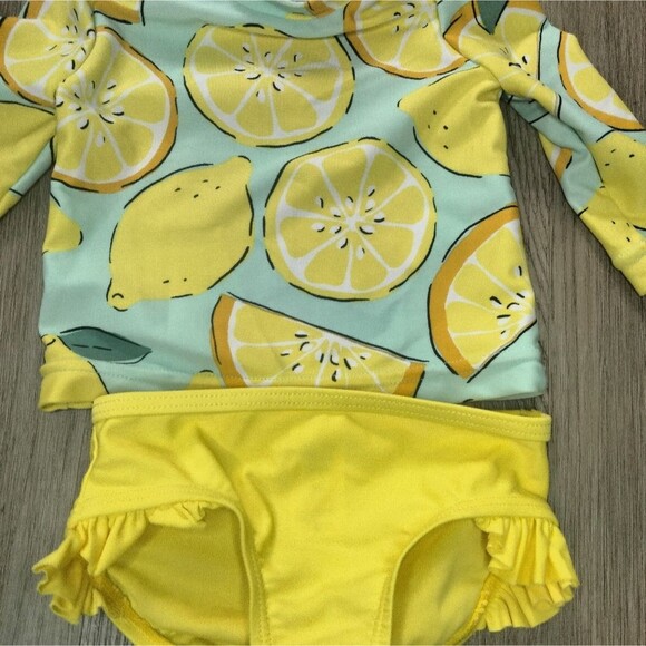 Baby Girl 0-3 Swim Suits Rash Guard | Lot of 2 - Picture 5 of 5